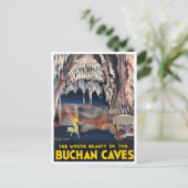 ブチャンケーブスオーストラリアヴィンテージ旅行 ポストカード (スタンド正面)