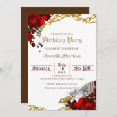 ブチョナ誕生日パーティー招待暴妻妻 招待状 (正面/裏面)