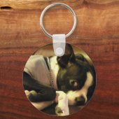 ブチ キーホルダー 丸 (正面)