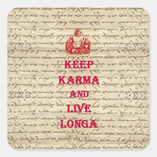 ブッおもしろいドことわざ スクエアシール (正面)