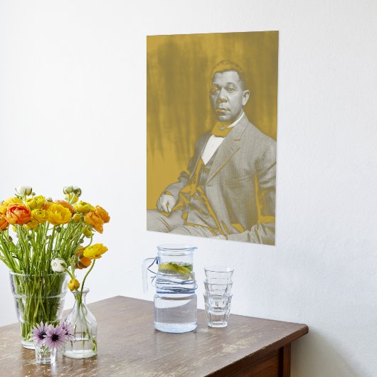 ブッカー・タリアフェロ・ワシントン:黒人教育者 箔ポスター (レイダウン (キッチン))