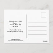 ブッカーTワシントンやる気を起こさせる聖なる書物、 経典引用文 ポストカード (裏面)