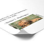 ブッカーT.ワシントン引用文 ポスター (角)