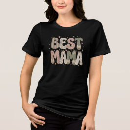 ブッキッシュ フラワー 文学ママデザイン トライブレンドTシャツ