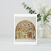 ブッキンガの夏の家のフレスコの装飾 ポストカード (スタンド正面)