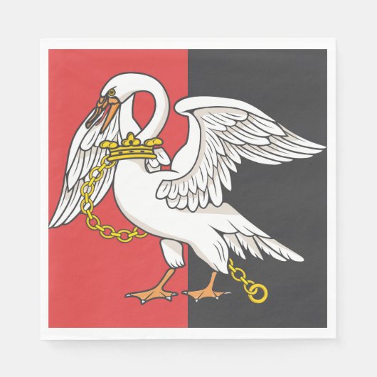 ブッキンガムシャー州旗 スタンダードランチョンナプキン (正面)