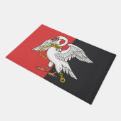 ブッキンガムシャー州旗 ドアマット (アングル)