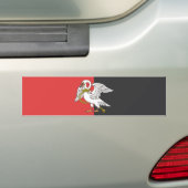 ブッキンガムシャー州旗 バンパーステッカー (車上)