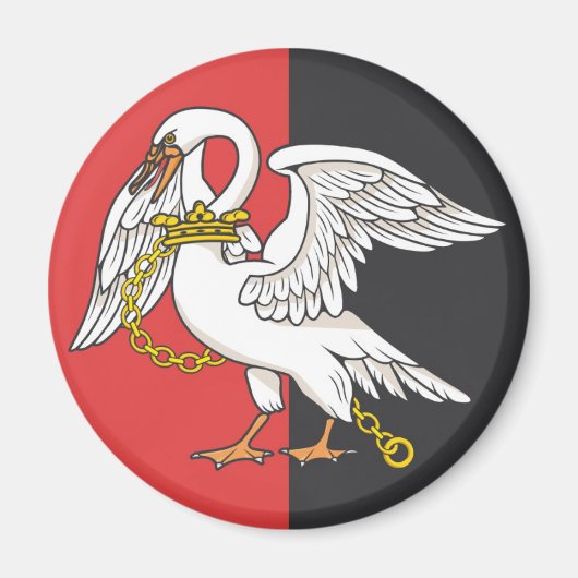 ブッキンガムシャー州旗 マグネット (正面)