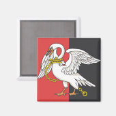 ブッキンガムシャー州旗 マグネット (正面/裏面)