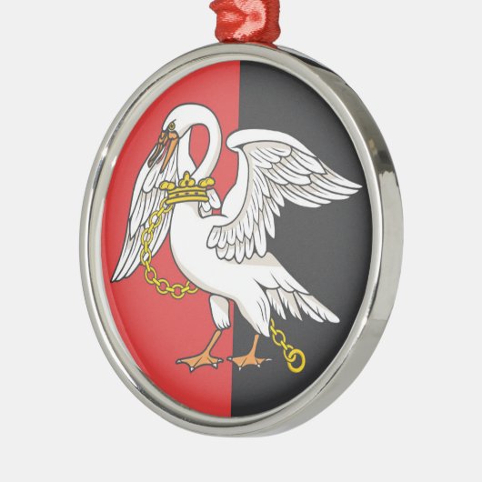 ブッキンガムシャー州旗 メタルオーナメント (左)