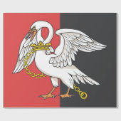 ブッキンガムシャー州旗 ラッピングペーパー (フラット)