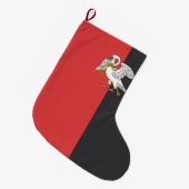 ブッキンガムシャー州旗 ラージクリスマスストッキング (正面 (吊り時))