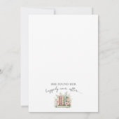 ブッキングニュー・チャプター フローラル ブライダルシャワー 招待状 (裏面)