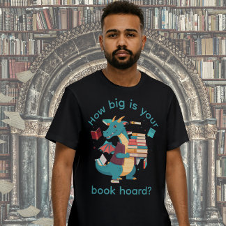 ブッキング・ホード・ドラゴン・ファンタジー・ラバー Tシャツ