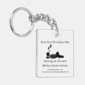 ブックおたくの問題#101キーリング キーホルダー (正面左)