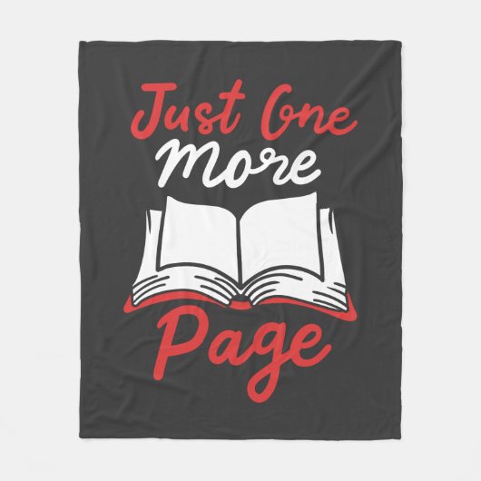 ブックおたくもう1ページAvidリーダー フリースブランケット (正面)