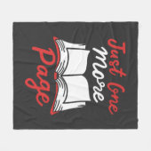 ブックおたくもう1ページAvidリーダー フリースブランケット (正面(横))