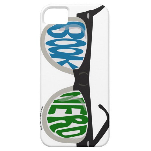 ブックおたく眼鏡おもしろいリーダマンガデザイン Case-Mate iPhoneケース (裏面)