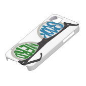 ブックおたく眼鏡おもしろいリーダマンガデザイン Case-Mate iPhoneケース (下部)