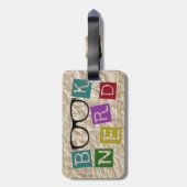 ブックおたく ラゲッジタグ (裏面縦)