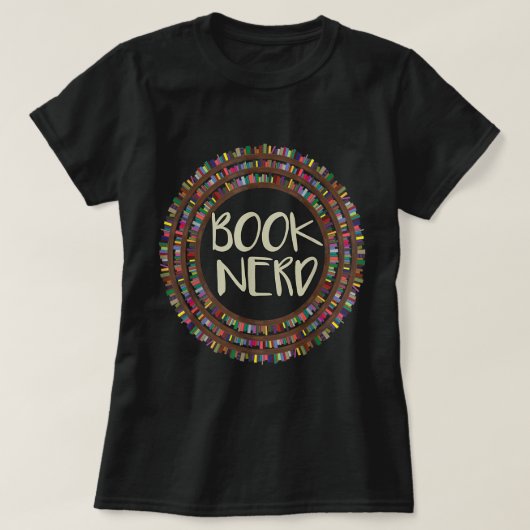 ブックおたくTシャツ – 漫画ブック恋人Tシャツ Tシャツ (デザイン正面)
