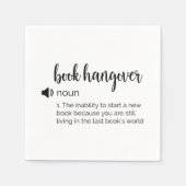 ブックおもしろいのハングオーバー定義 スタンダードカクテルナプキン (正面)