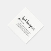 ブックおもしろいのハングオーバー定義 スタンダードカクテルナプキン (角)