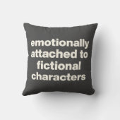 ブックおもしろいラバーズ引用文シンプル白黒 クッション (裏面)