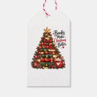 ブックでクリスマスがより素敵に ブックツリー ギフトタグ