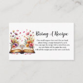 ブックとリング テーマの封筒カード エンクロージャーカード (正面)