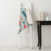 ブックと読のテーマ付きブックマパターン(の模様が)あるーク シェルパブランケット (インサイチュ)