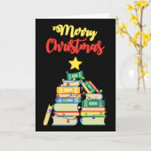 ブックなクリスマスツリーII カード (黄色い花)