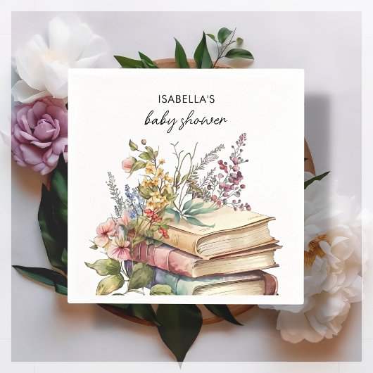 ブックのテーマ |赤ちゃんシャワー スタンダードカクテルナプキン