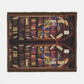 ブックのノック本棚 フリースブランケット (正面(横))