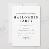 ブックのハロウィーンの招待の辞書定義 招待状 (裏面)