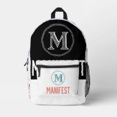 ブックのバッグ プリントバックパック (正面)