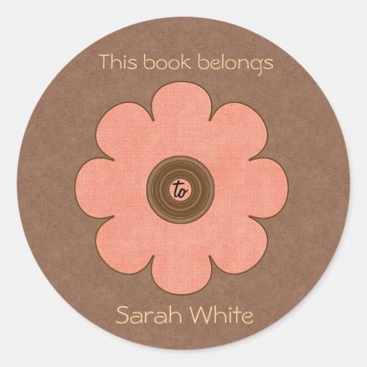 ブックのプレート ラウンドシール (正面)