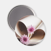 ブックのページをハート化する マグネット (正面/裏面)