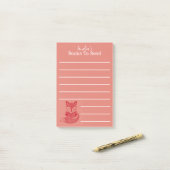 ブックのリストパーソナライズされたと読のキツネ ポストイット (デスク上)