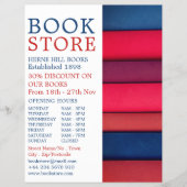ブックの列，ブックストア広告ズ チラシ (正面)