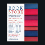 ブックの列，ブックストア広告ズ チラシ<br><div class="desc">本の並び、名刺店広告のそばの書店のチラシ。</div>
