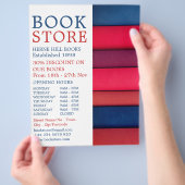 ブックの列，ブックストア広告ズ チラシ (手)