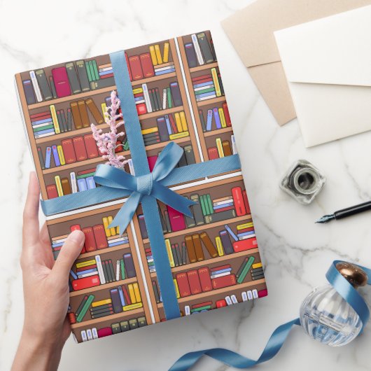 ブックの包装紙、図書館読者ギフトラッピングペーパー ラッピングペーパー (ギフト)
