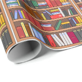 ブックの包装紙、図書館読者ギフトラッピングペーパー ラッピングペーパー (ロールコーナー)