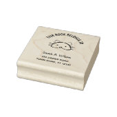 ブックの名前アドレス蔵書票おもしろいCat ラバースタンプ (スタンプ)