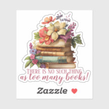 ブックの恋人あまりにも多くの本のフローラカット