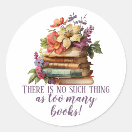 ブックの恋人が多すぎるブックフローラ ラウンドシール
