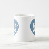 ブックの恋人ハート コーヒーマグカップ (中央)