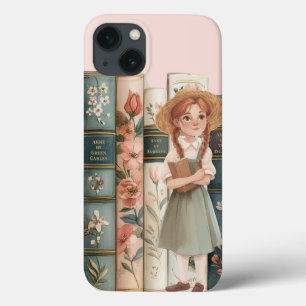 ブックの恋人 グリーンゲーブルズのアン フローラ書 iPhone 13ケース